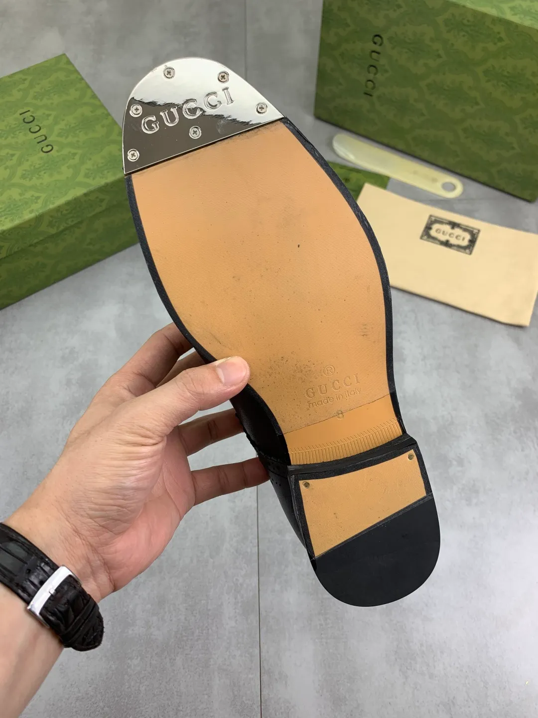 Men's men's shoes 💰P640 [New style] Water dyed cowhide 💰💎💎💎 [Gucci] GUCCI high-end men's formal business leather shoes, original order 1:1! Original imported high-end open-edge beaded calfskin, original metal buckle, imported first-layer cowhide lining for feet. Original high-end outsole, men's shoe size: 39-44 (45 customized) black and brown colors available